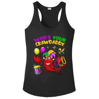 Whos Your Crawdaddy Crawfish Funny Mardi Gras Costume Gift Ladies PosiCharge Competitor Racerback Tank