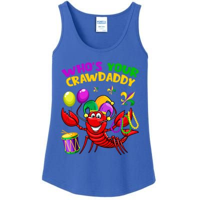 Whos Your Crawdaddy Crawfish Funny Mardi Gras Costume Gift Ladies Essential Tank