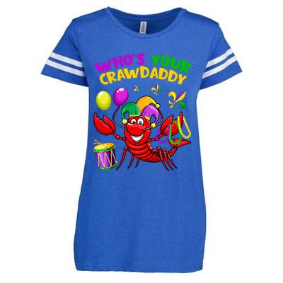 Whos Your Crawdaddy Crawfish Funny Mardi Gras Costume Gift Enza Ladies Jersey Football T-Shirt