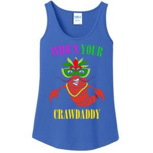 Whos Your Crawdaddy Crawfish Jester Beads Funny Mardi Gras Gift Ladies Essential Tank