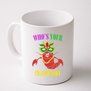 Whos Your Crawdaddy Crawfish Jester Beads Funny Mardi Gras Gift Coffee Mug