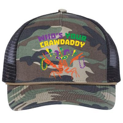 Whos Your Crawdaddy Crawfish Jester Beads Funny Mardi Gras Meaningful Gift Retro Rope Trucker Hat Cap