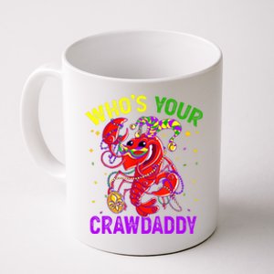 Whos Your Crawdaddy Crawfish Jester Beads Funny Mardi Gras Gift Coffee Mug