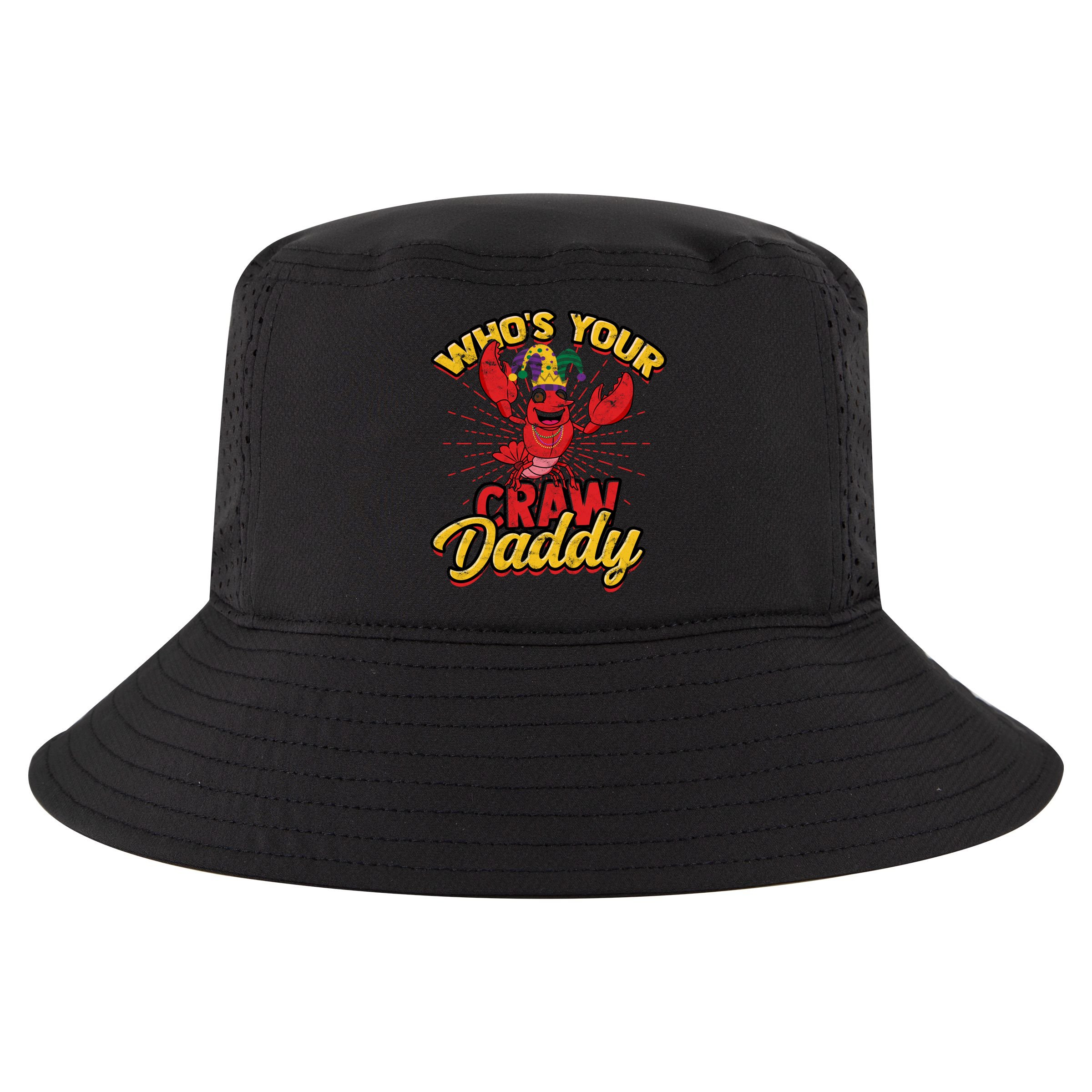 Who's Your Crawdaddy (Mardi Gras) – Crawfish Costume Funny Gift Cool Comfort Performance Bucket Hat