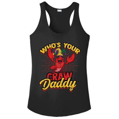 Who's Your Crawdaddy (Mardi Gras) – Crawfish Costume Funny Gift Ladies PosiCharge Competitor Racerback Tank