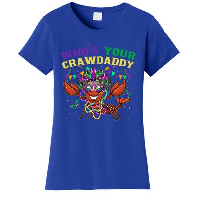 Whos Your Crawdaddy Crawfish Jester Beads Funny Mardi Gras Gift Women's T-Shirt