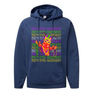 Who's Your Crawdaddy? Celebrate Mardi Gras In Style Gift Performance Fleece Hoodie