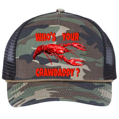 Who's Your Crawdaddy? Funny Cajun Crawfish Meaningful Gift Retro Rope Trucker Hat Cap