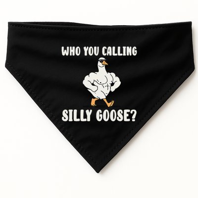 Who You Calling Silly Goose Funny Gym Meme USA-Made Doggie Bandana