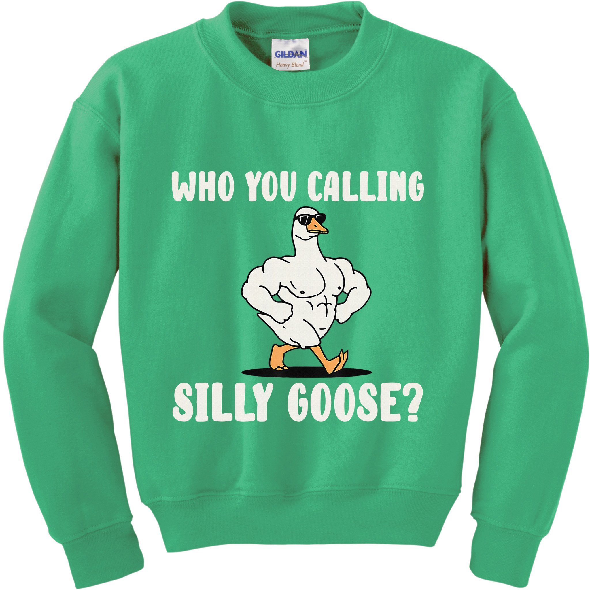 Who You Calling Silly Goose Funny Gym Meme Kids Sweatshirt