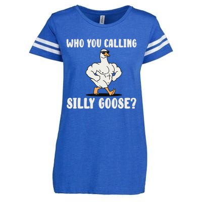 Who You Calling Silly Goose Funny Gym Meme Enza Ladies Jersey Football T-Shirt