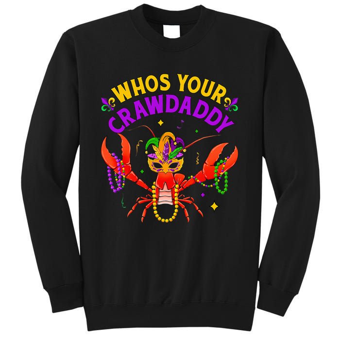 Whos Your Crawdaddy Crawfish Jester Beads Funny Mardi Gras Sweatshirt