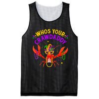 Whos Your Crawdaddy Crawfish Jester Beads Funny Mardi Gras Mesh Reversible Basketball Jersey Tank