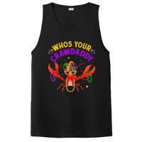 Whos Your Crawdaddy Crawfish Jester Beads Funny Mardi Gras PosiCharge Competitor Tank