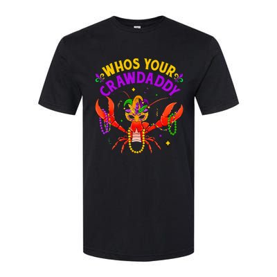 Whos Your Crawdaddy Crawfish Jester Beads Funny Mardi Gras Softstyle CVC T-Shirt