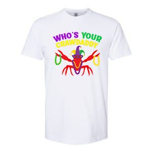 Whos Your Crawdaddy Crawfish Jester Mardi Gras Funny Gift Softstyle CVC T-Shirt