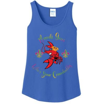 Whos Your Crawdaddy Crawfish Jester Mardi Gras Parade Gift Ladies Essential Tank