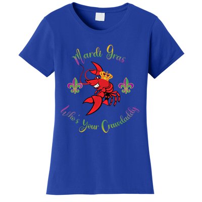 Whos Your Crawdaddy Crawfish Jester Mardi Gras Parade Gift Women's T-Shirt