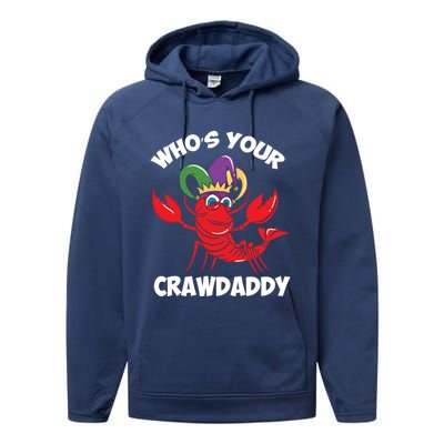 Who's Your Crawdaddy Gift Performance Fleece Hoodie