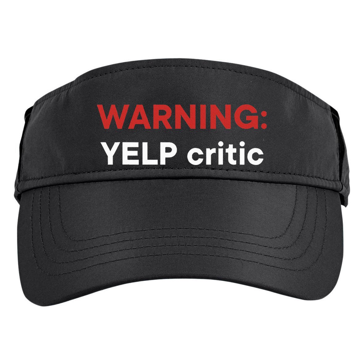 Warning Yelp Critic Funny Adult Drive Performance Visor