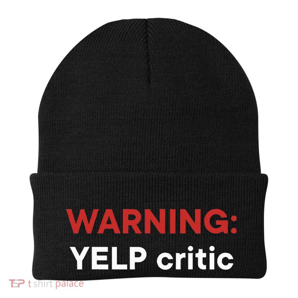 Warning Yelp Critic Funny Beanie