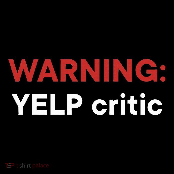 Warning Yelp Critic Funny Drawstring Bag