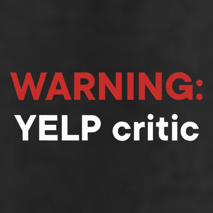 Warning Yelp Critic Funny Golf Towel
