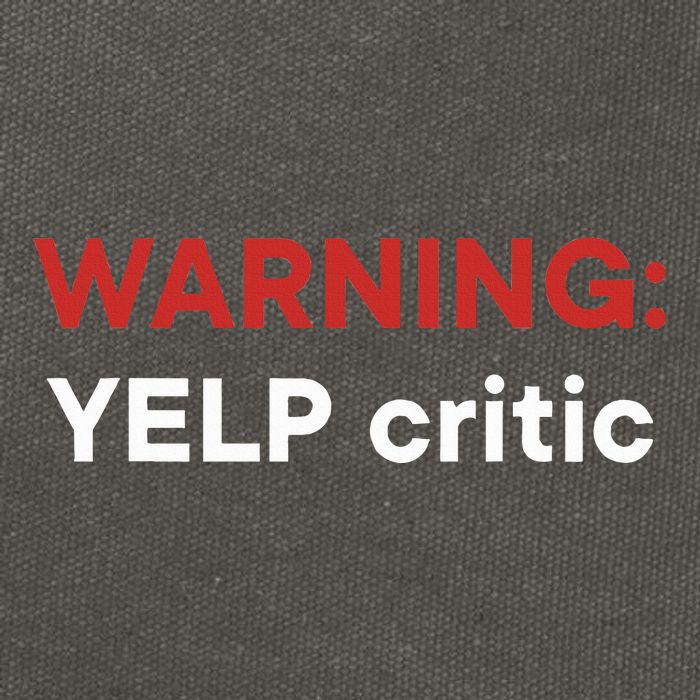 Warning Yelp Critic Funny Cotton Canvas Backpack