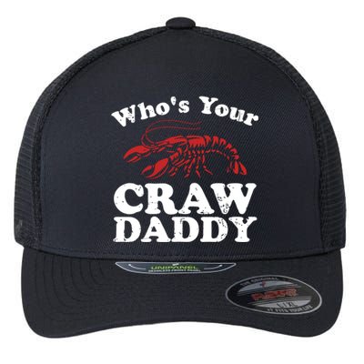 Who's Your Crawdaddy With Beads For Mardi Gras Carnival Gift Flexfit Unipanel Trucker Cap