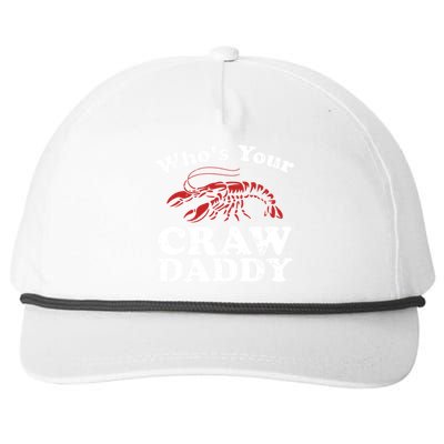 Who's Your Crawdaddy With Beads For Mardi Gras Carnival Gift Snapback Five-Panel Rope Hat