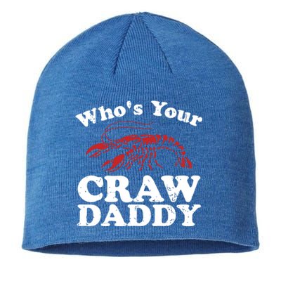 Who's Your Crawdaddy With Beads For Mardi Gras Carnival Gift Sustainable Beanie