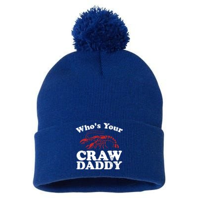 Who's Your Crawdaddy With Beads For Mardi Gras Carnival Gift Pom Pom 12in Knit Beanie