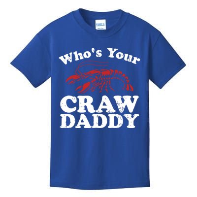 Who's Your Crawdaddy With Beads For Mardi Gras Carnival Gift Kids T-Shirt