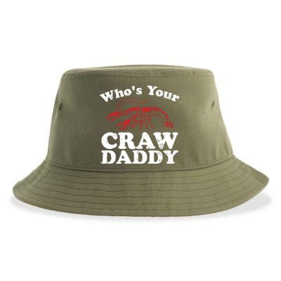 Who's Your Crawdaddy With Beads For Mardi Gras Carnival Gift Sustainable Bucket Hat