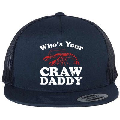 Who's Your Crawdaddy With Beads For Mardi Gras Carnival Gift Flat Bill Trucker Hat