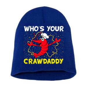 Whos Your Crawdaddy Mardi Gras Carnival Gift Beads Necklace Funny Gift Short Acrylic Beanie