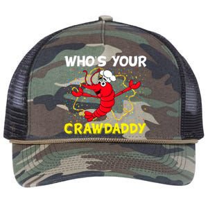 Whos Your Crawdaddy Mardi Gras Carnival Gift Beads Necklace Funny Gift Retro Rope Trucker Hat Cap