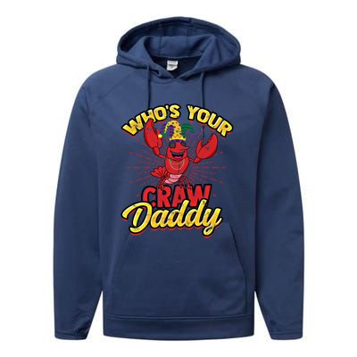 Who's Your Crawdaddy (Mardi Gras) – Crawfish Costume Meaningful Gift Performance Fleece Hoodie