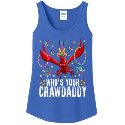 Whos Your Crawdaddy Mardi Gras Crawfish Jester Beads Funny Gift Ladies Essential Tank