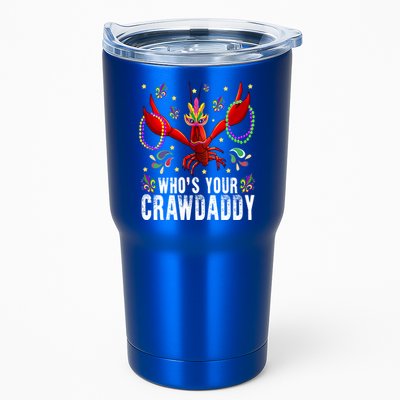 Whos Your Crawdaddy Mardi Gras Crawfish Jester Beads Funny Gift Tumbler