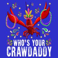 Whos Your Crawdaddy Mardi Gras Crawfish Jester Beads Funny Gift Zip Tote Bag