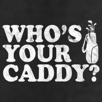 Whos Your Caddy Funny Golf Garment-Dyed Heavyweight T-Shirt