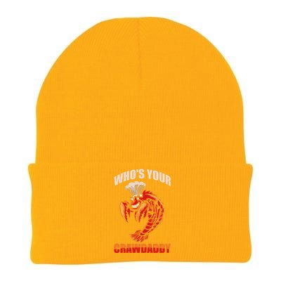 Who's Your Crawdaddy Crawfish Boil Crayfish Cajun Crawdad Cute Gift Knit Cap Winter Beanie