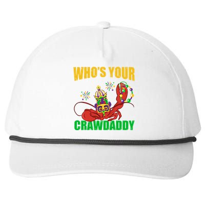 Who's Your Crawdaddy Crawfish Festival Costume Mardi Gras Gift Snapback Five-Panel Rope Hat