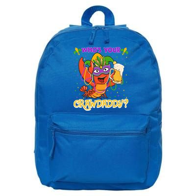 Who's Your Crawdaddy Crawfish Funny Mardi Gras Parade Great Gift 16 in Basic Backpack