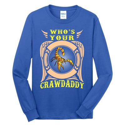 Who's Your Crawdaddy Crawfish Mardi Gras Gift Tall Long Sleeve T-Shirt