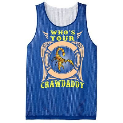 Who's Your Crawdaddy Crawfish Mardi Gras Gift Mesh Reversible Basketball Jersey Tank