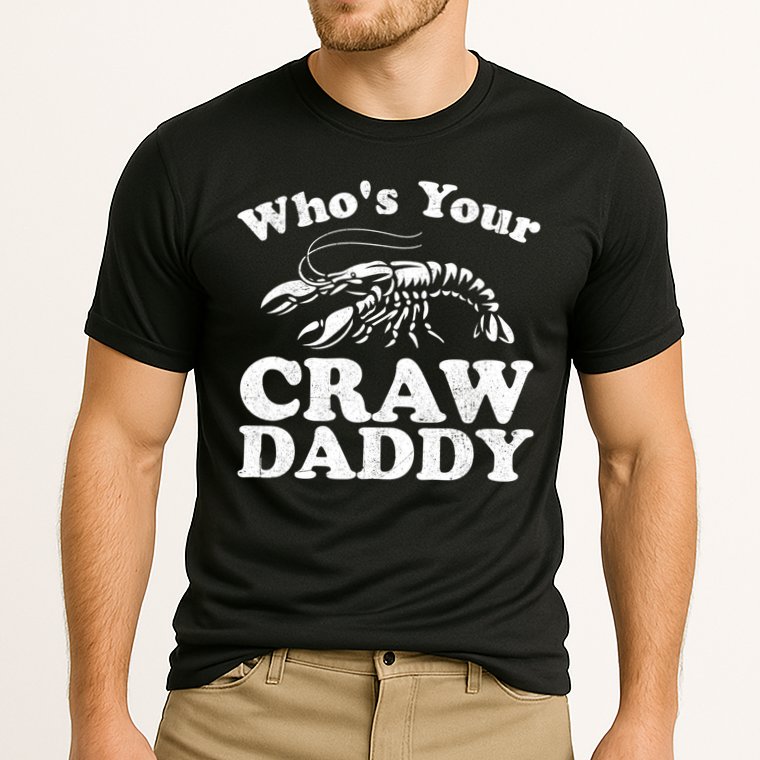 Who's Your Crawdaddy Funny Crawfish Boil Mardi Gras Cajun Cute Gift Cooling Performance Crew T-Shirt