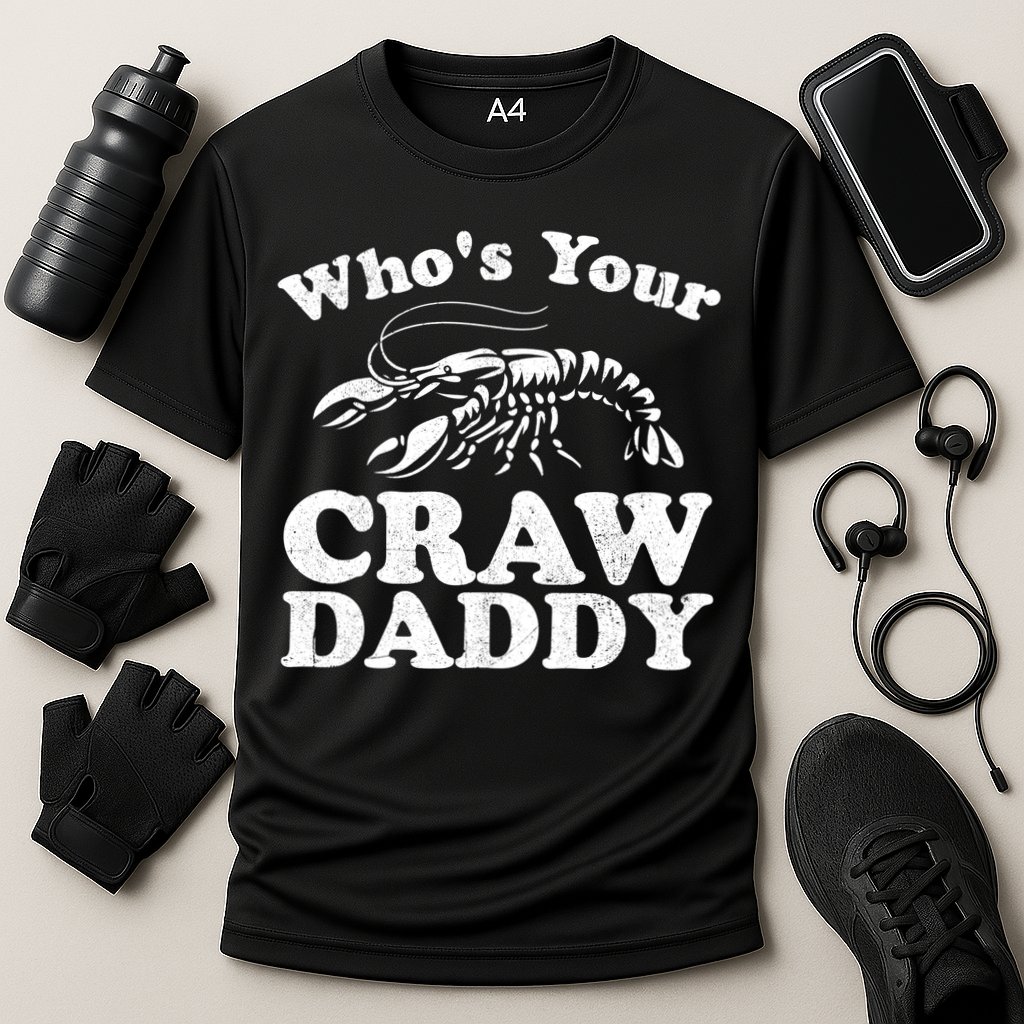 Who's Your Crawdaddy Funny Crawfish Boil Mardi Gras Cajun Cute Gift Cooling Performance Crew T-Shirt