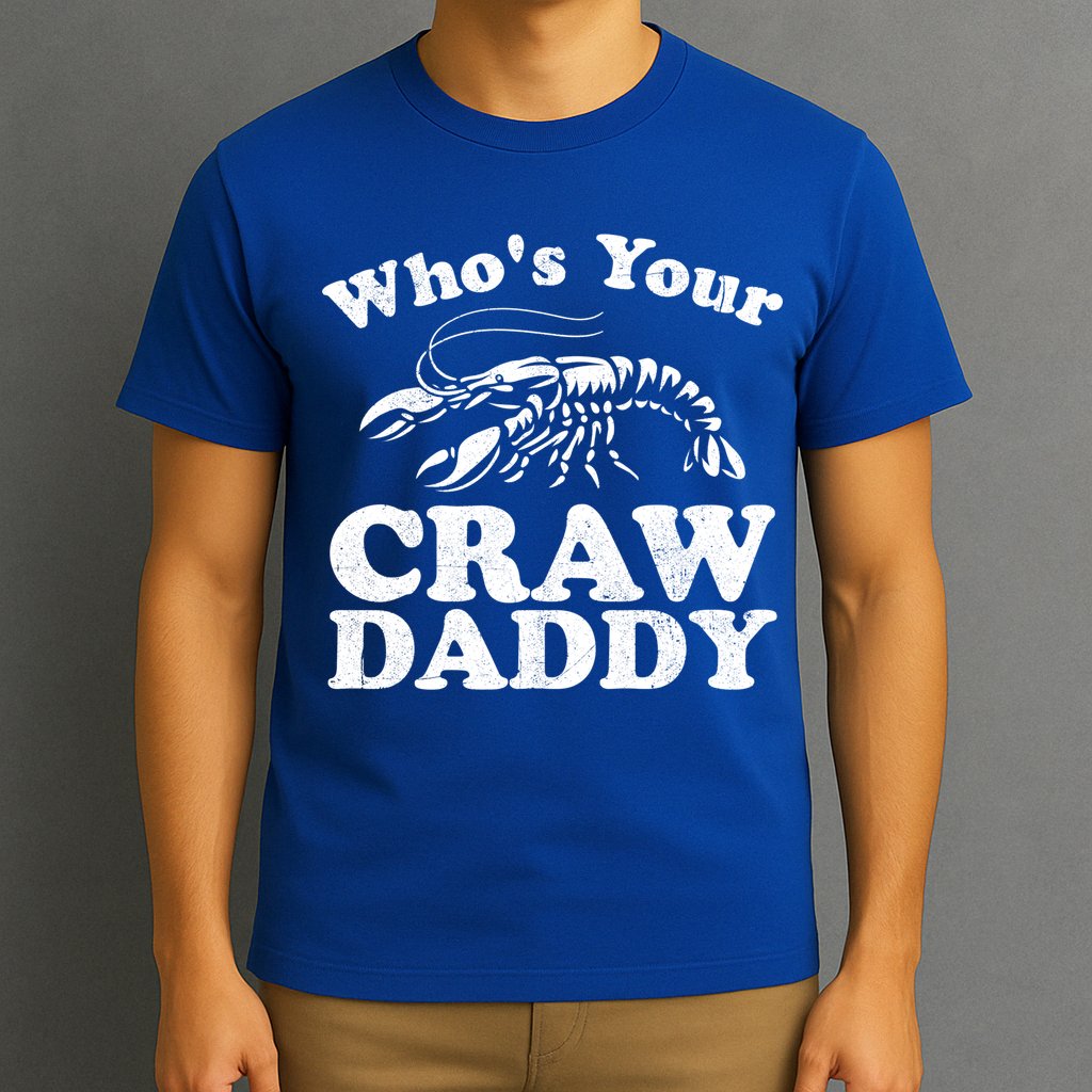 Who's Your Crawdaddy Funny Crawfish Boil Mardi Gras Cajun Cute Gift T-Shirt